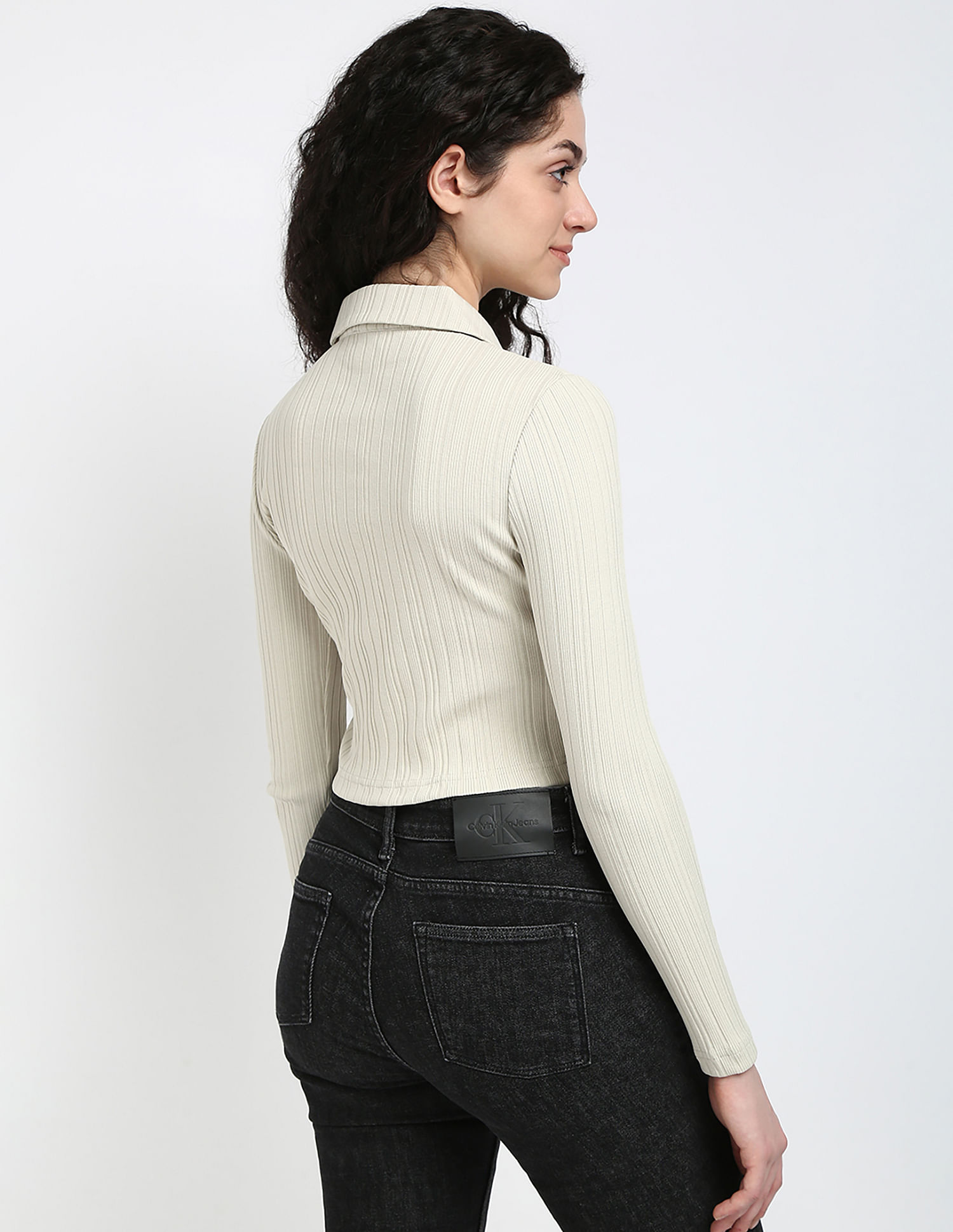 Calvin Klein Jeans Polo Rib Slim Fit Top