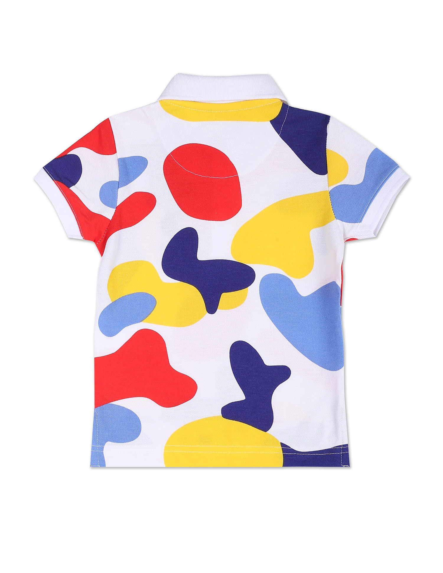 U.S. Polo Assn. Kids Abstract Print Cotton Polo Shirt
