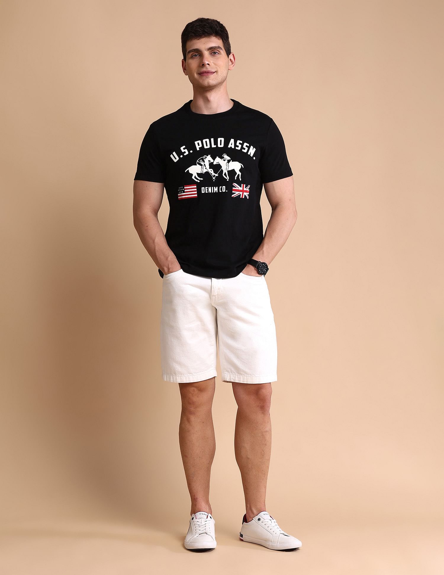 U.S. Polo Assn. Denim Co. Brand Printed Muscle Fit T-Shirt