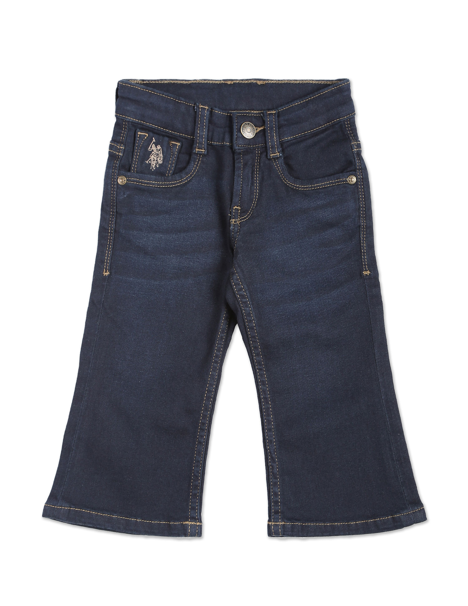 Buy U.S. Polo Assn. Kids Boys Dark Wash Denim Shorts - NNNOW.com