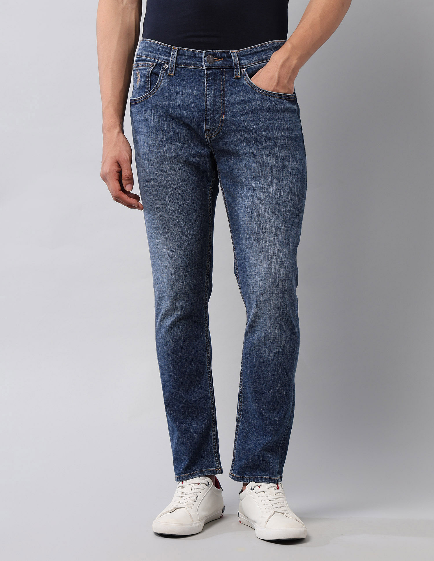 U.S. Polo Assn. Denim Co. Henry Tapered Fit Blue Jeans