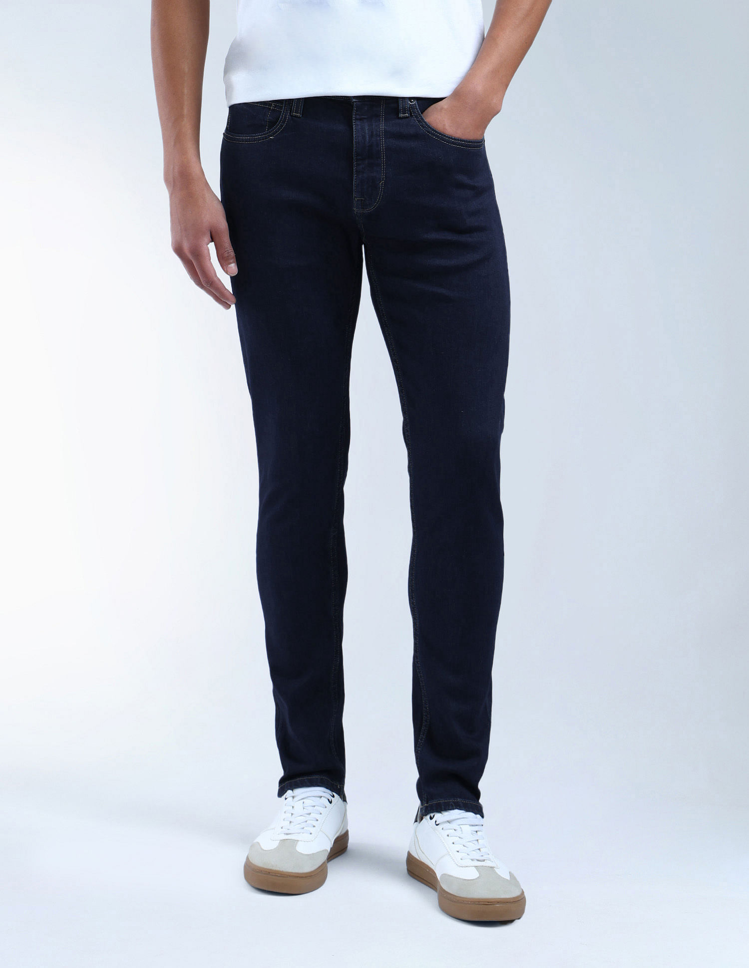 Flying Machine Slash Slim Tapered Fit Mrtf Jeans