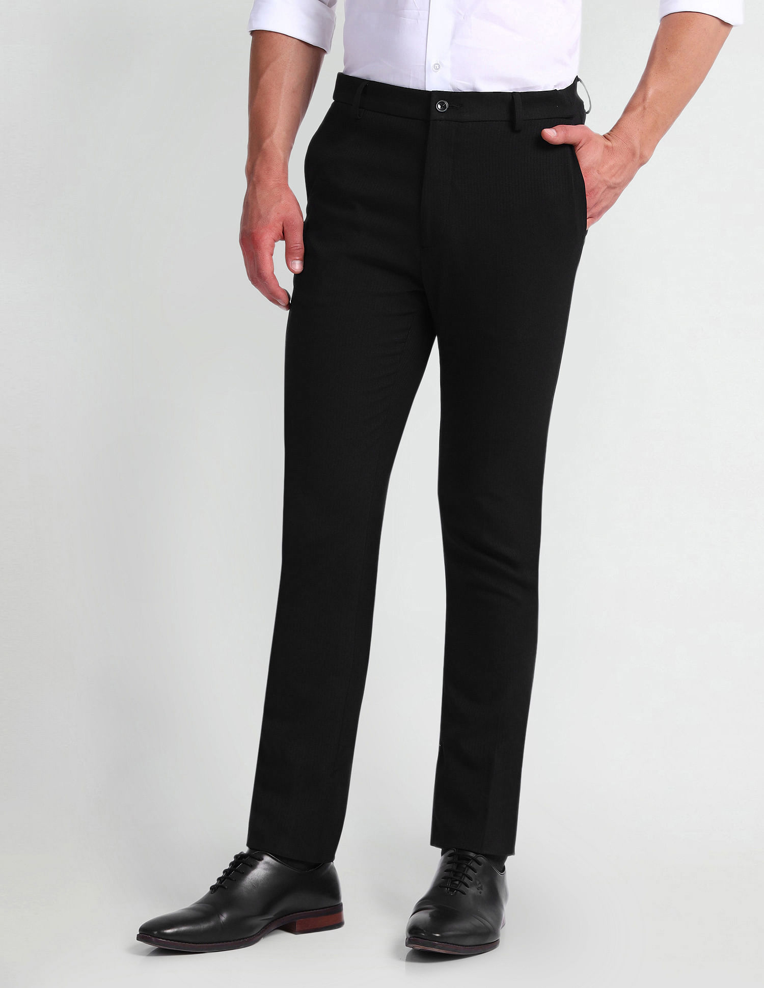 Arrow Newyork Smart Flex Super Slim Fit Trousers