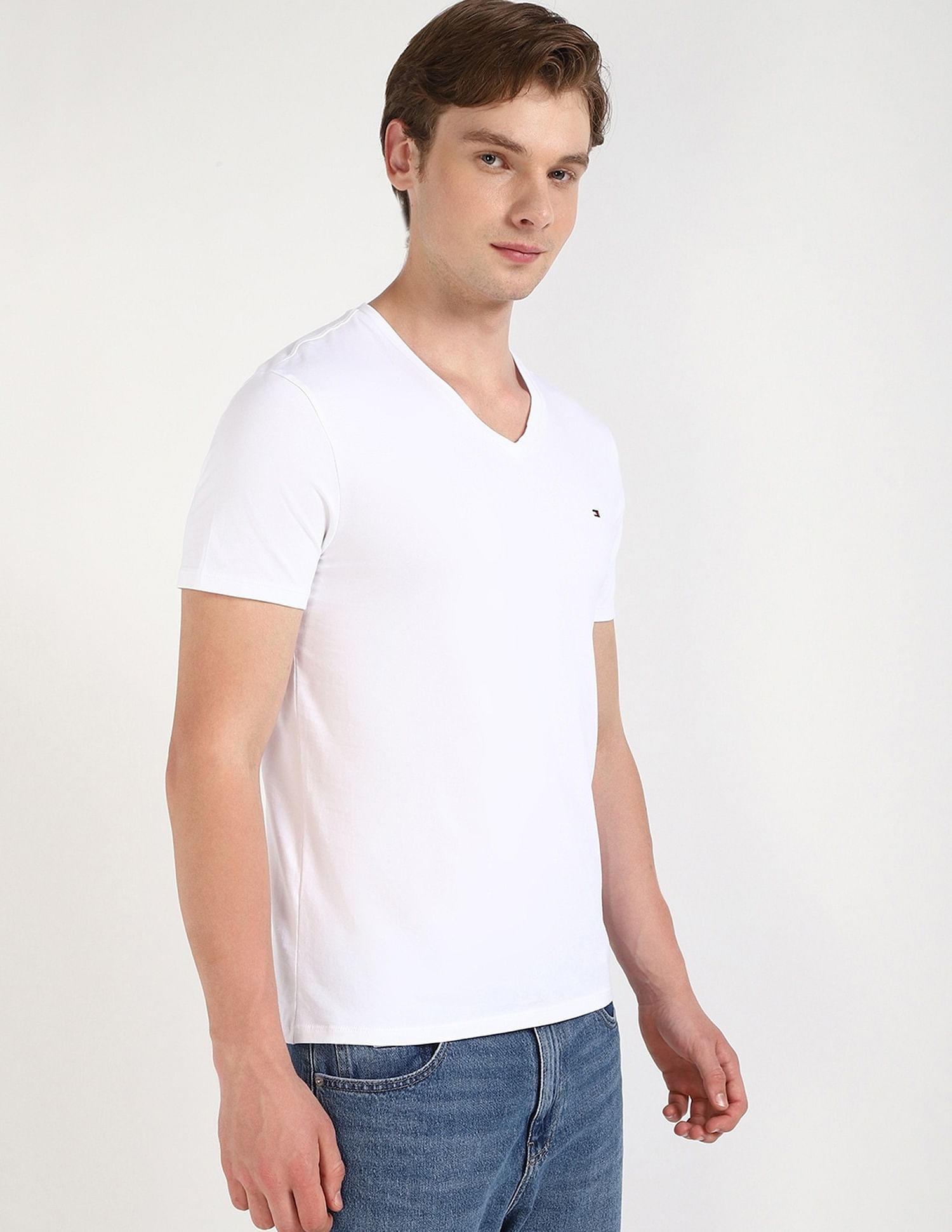 Tommy Hilfiger Solid Regular-Fit Cotton T-Shirt