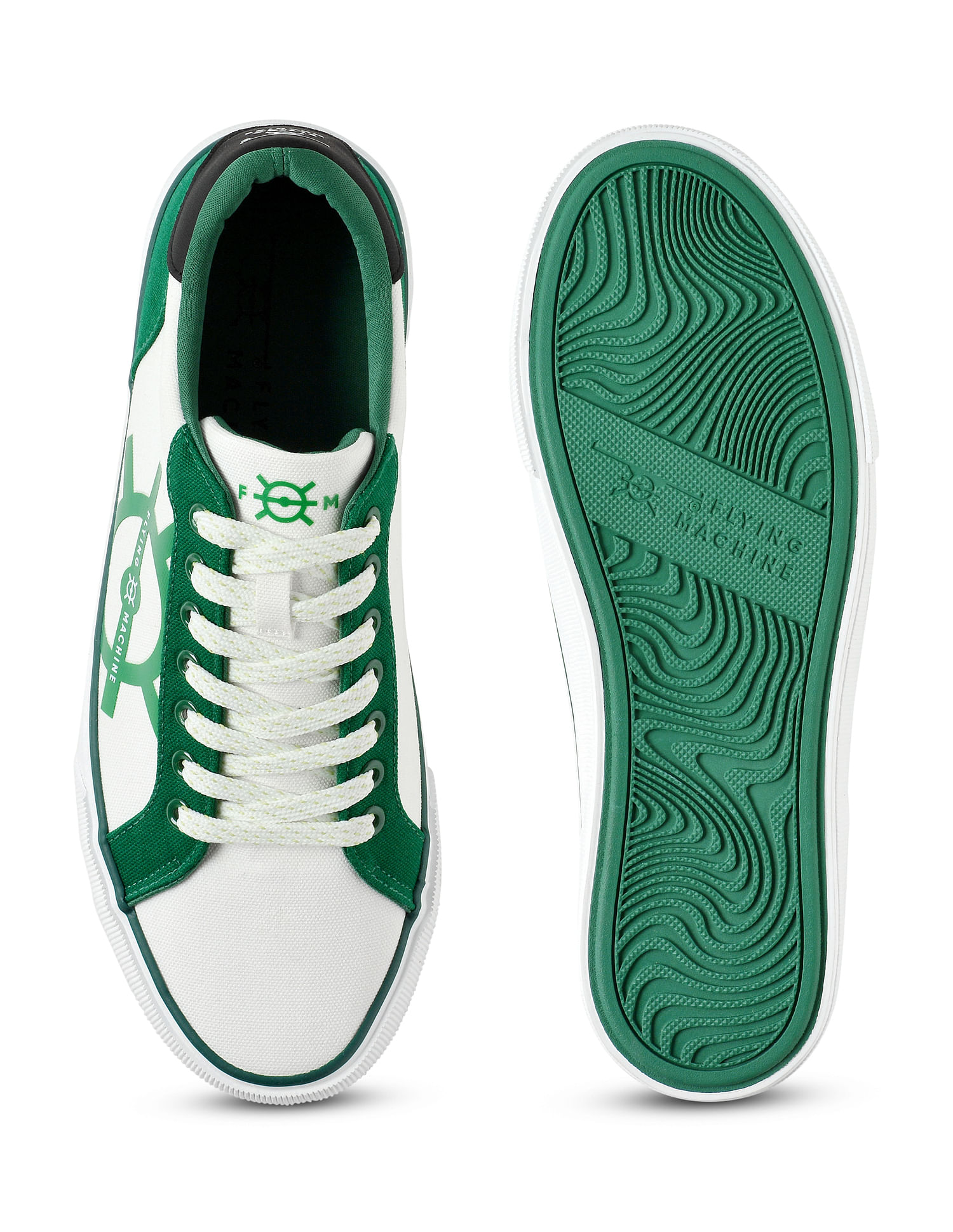 Flying Machine Men Printed Canvas Jaden Sneakers