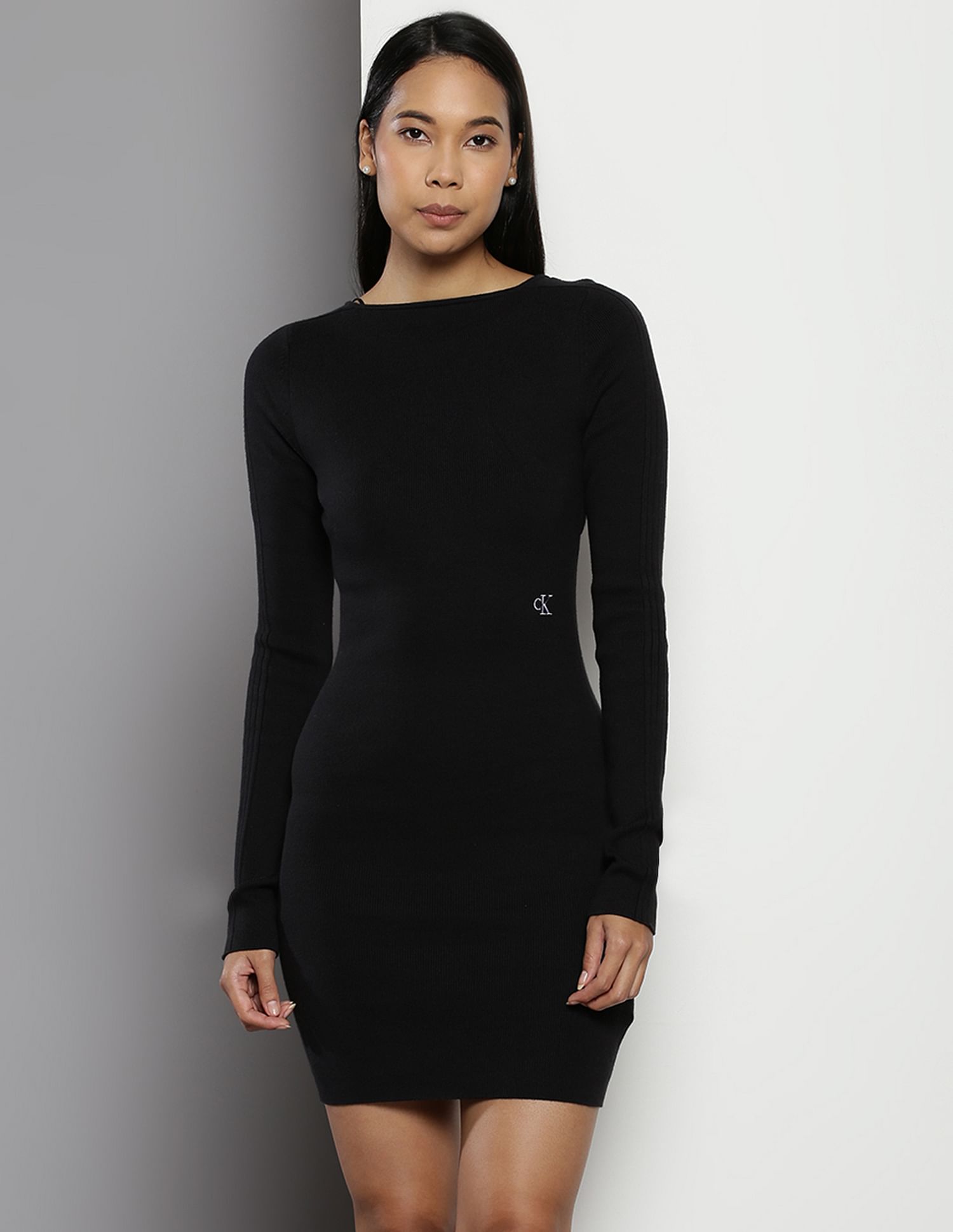 Calvin Klein Back Cut Out Sweater Dress
