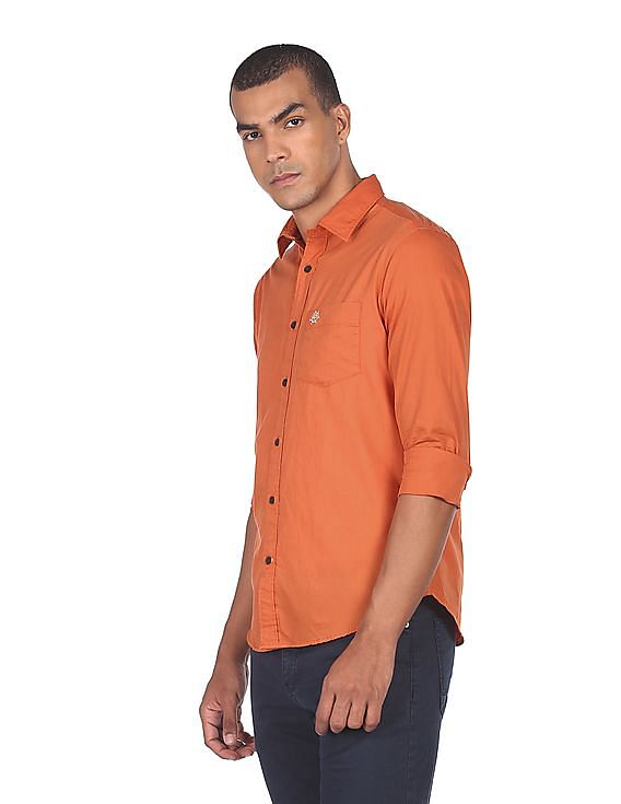 U.S. Polo Assn. Patch Pocket Solid Casual Shirt