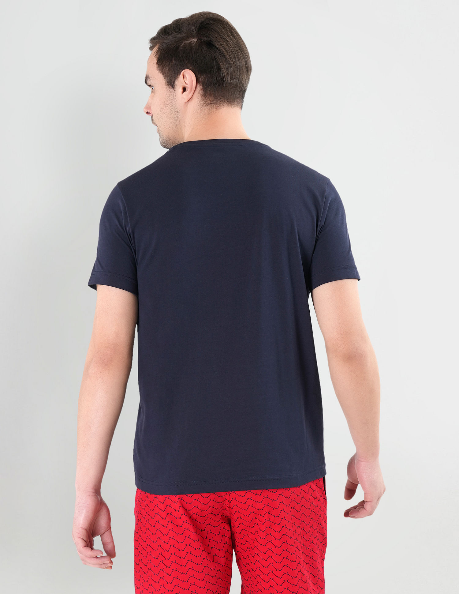 USPA Innerwear Crew Neck Brand Print LE001 Lounge T-Shirt - Pack Of 1