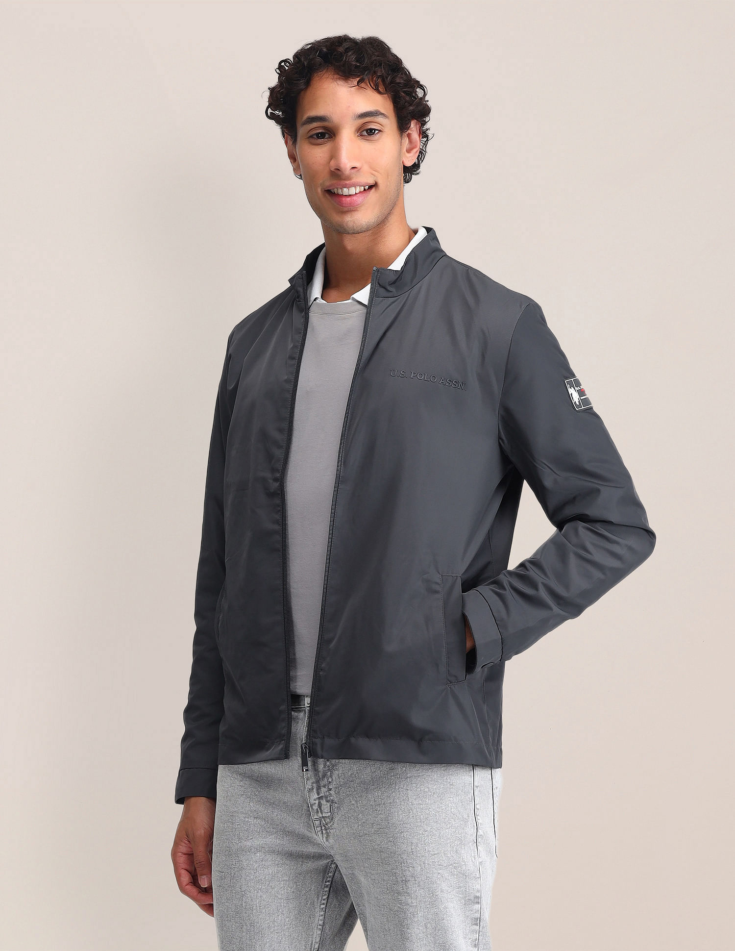U.S. Polo Assn. Regular Fit Solid Casual Jacket