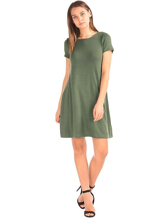 green gap dress Women's Flowy Dress - Lilac Floral Babydoll Mini Dress main image 0