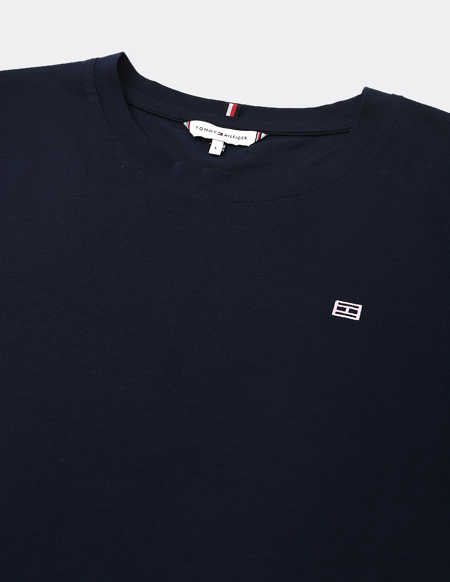 Tommy Hilfiger Solid Regular-Fit Cotton T-Shirt