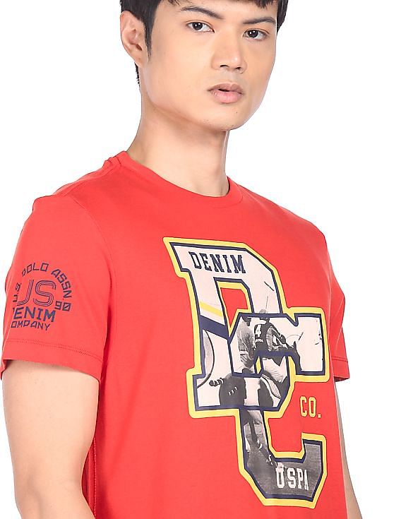 U.S. Polo Assn. Denim Co. Crew Neck Graphic Print T-Shirt