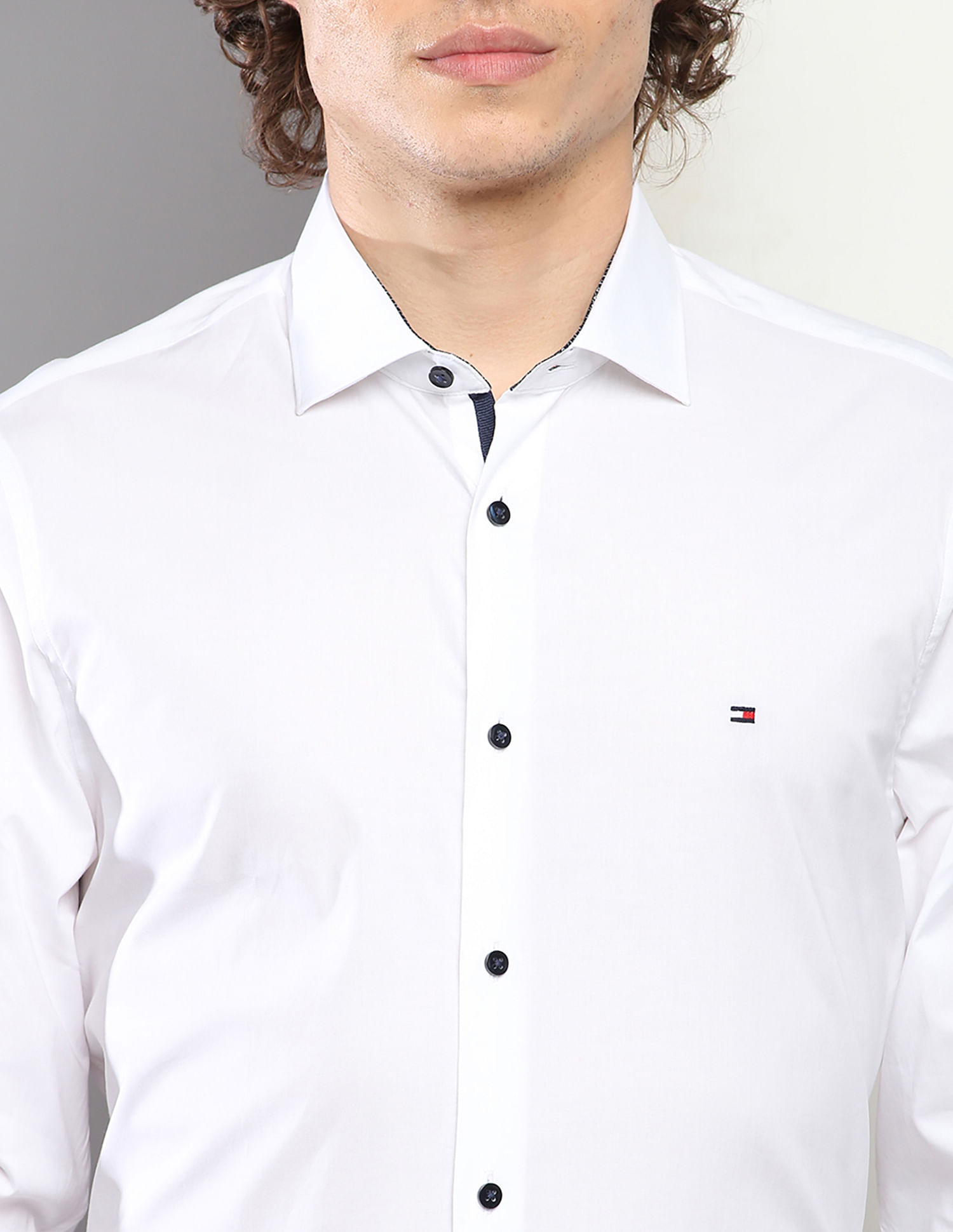 Tommy Hilfiger Cotton Poplin Slim Fit Shirt