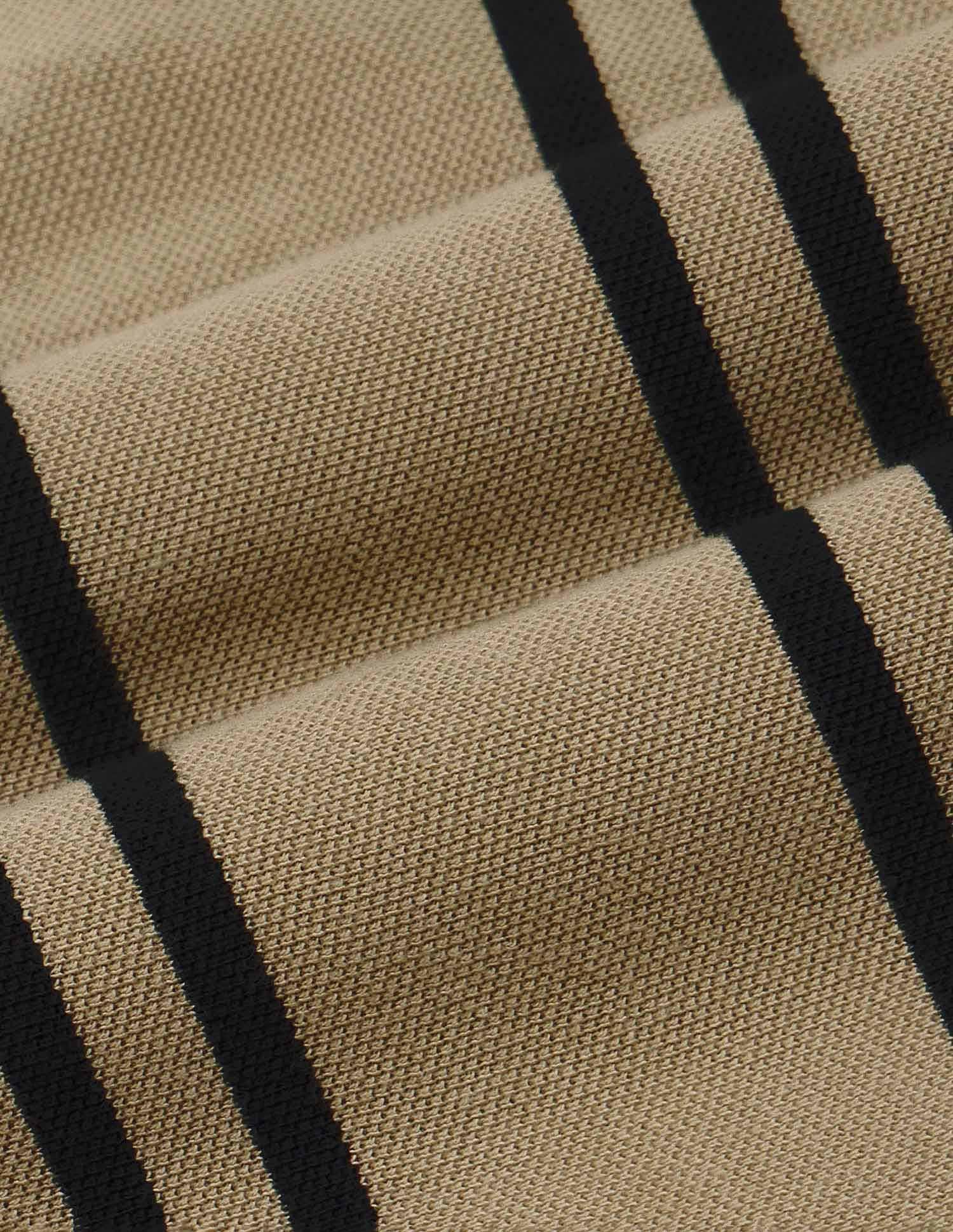Arrow Sport Vertical Striped Pure Cotton Polo Shirt