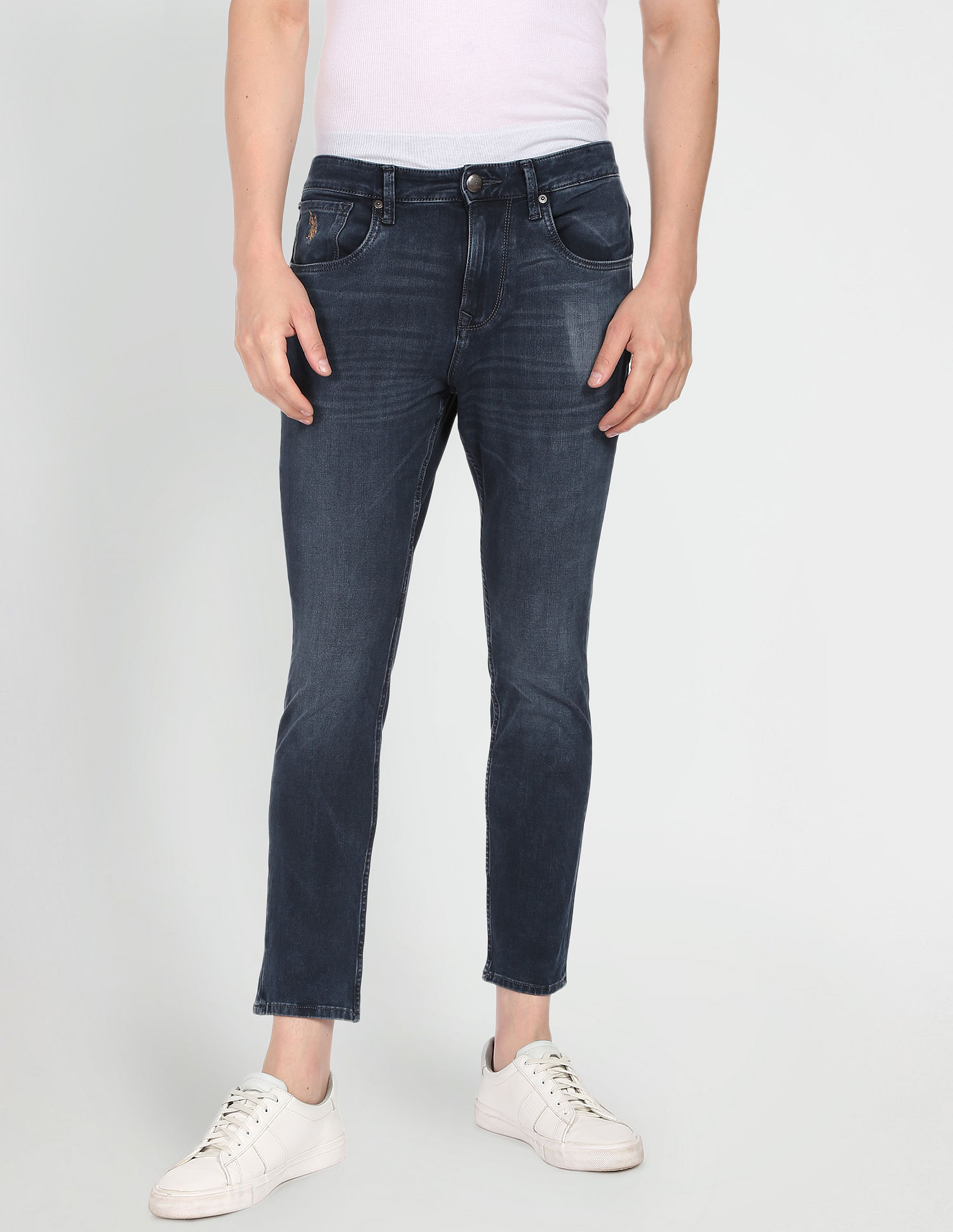 U.S. Polo Assn. Denim Co. Henry Cropped Fit Blue Jeans