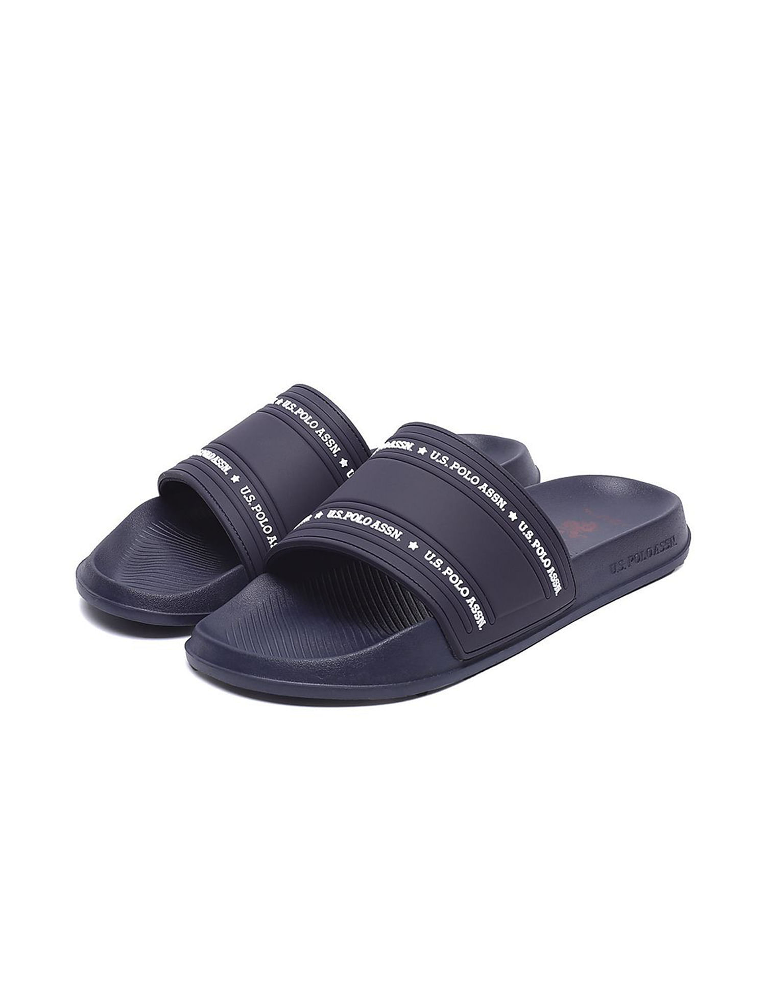 Buy U.S. Polo Assn. Brand Print Vamp Strap Wode 3.0 Slides NNNOW