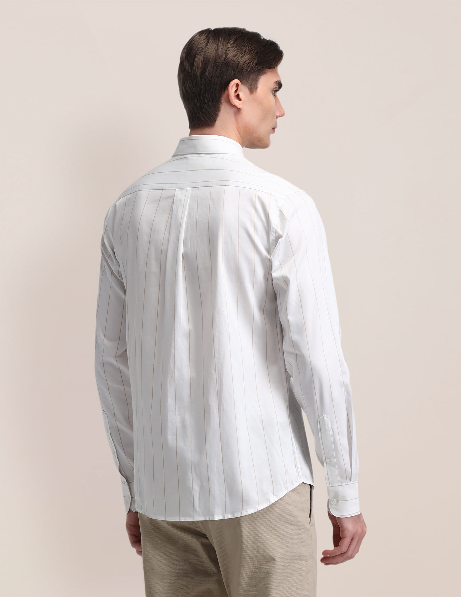 U.S. Polo Assn. Tailored Fit Cotton Striped Shirt