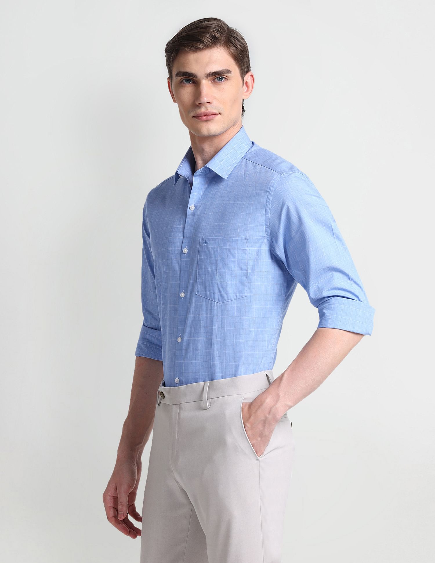 Arrow Manhattan Slim Cotton Shirt