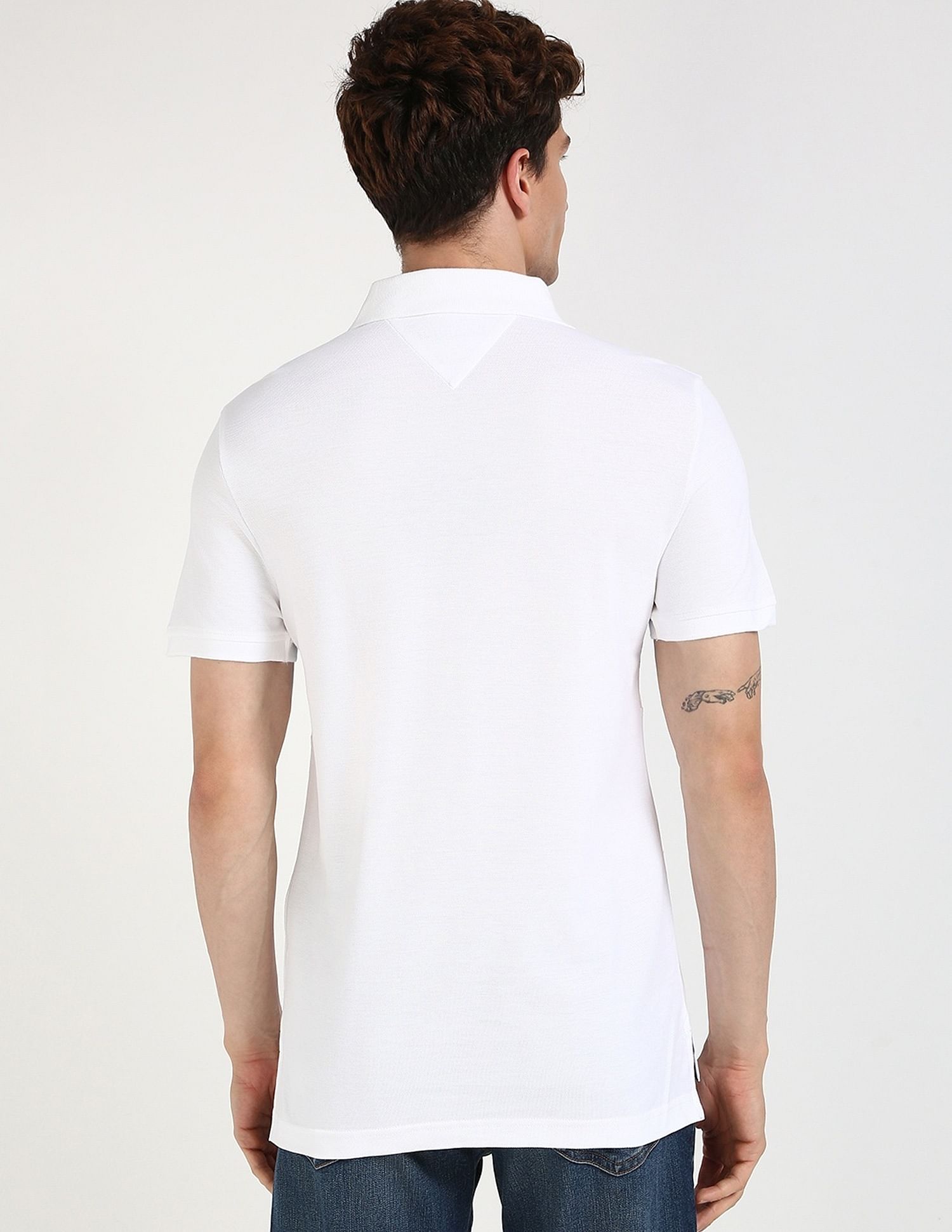 Tommy Hilfiger Striped Slim-Fit Cotton Polo Shirt
