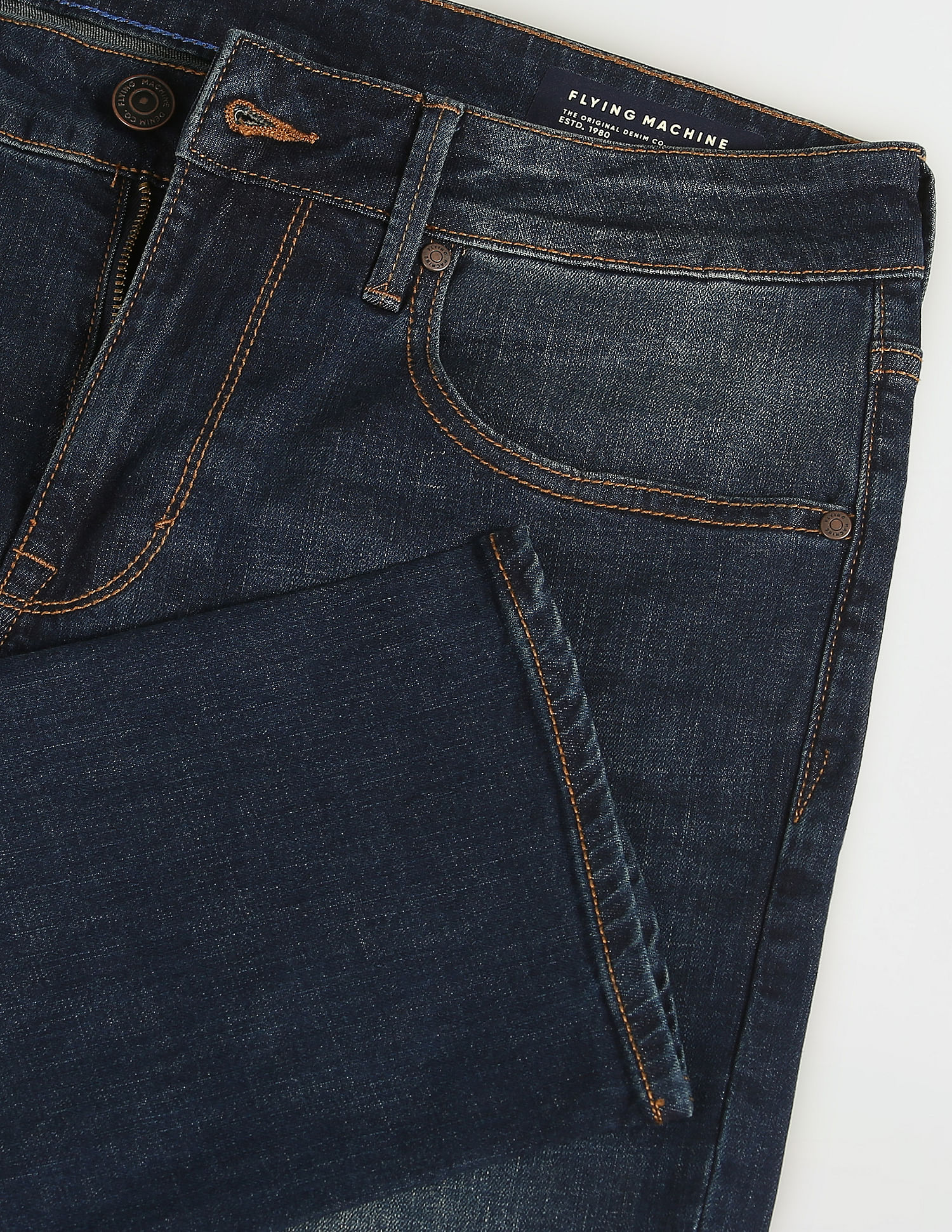 Flying Machine Slim Tapered Fit Stone Wash Jeans