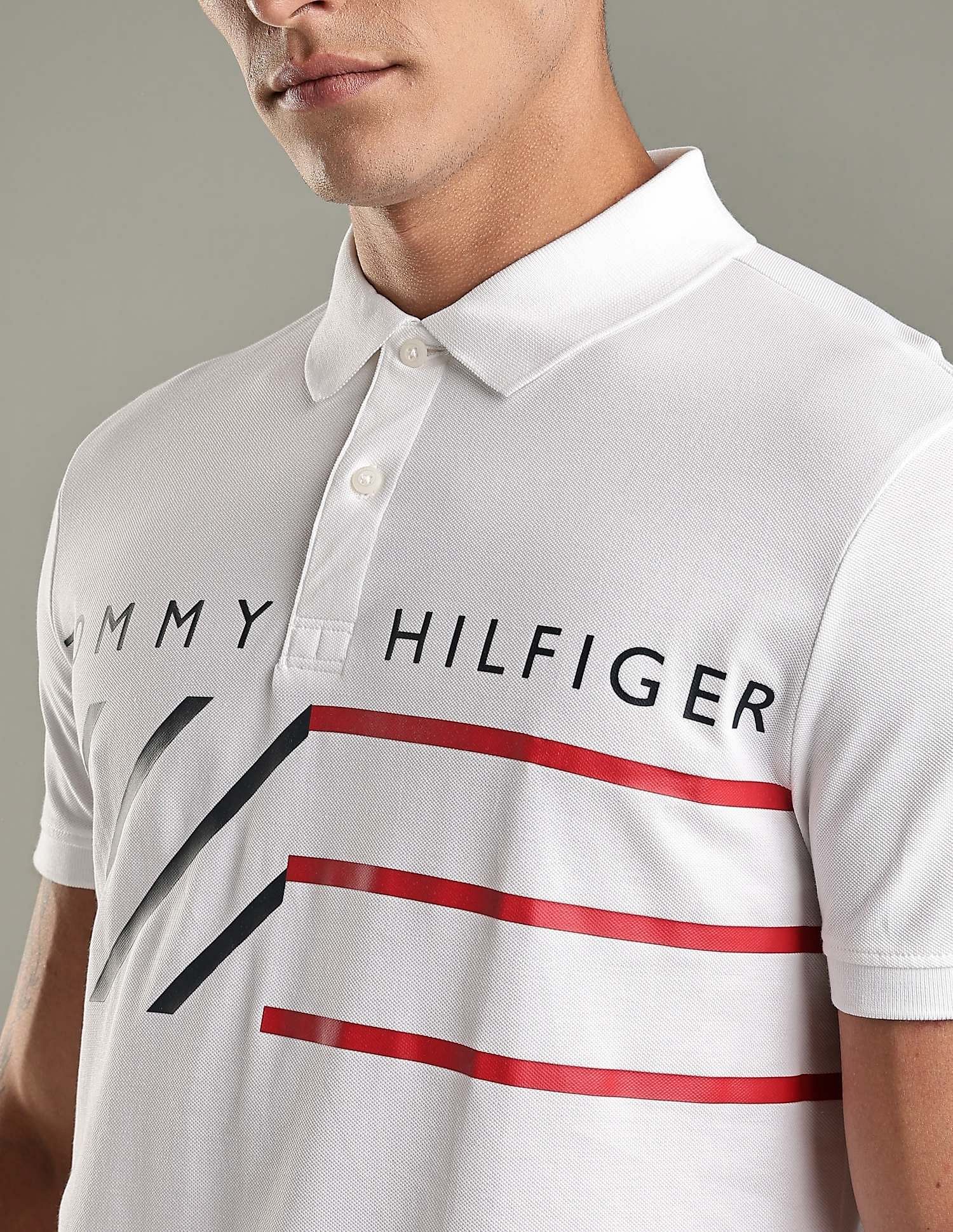 Tommy Hilfiger Logo Regular-Fit Cotton Polo Shirt