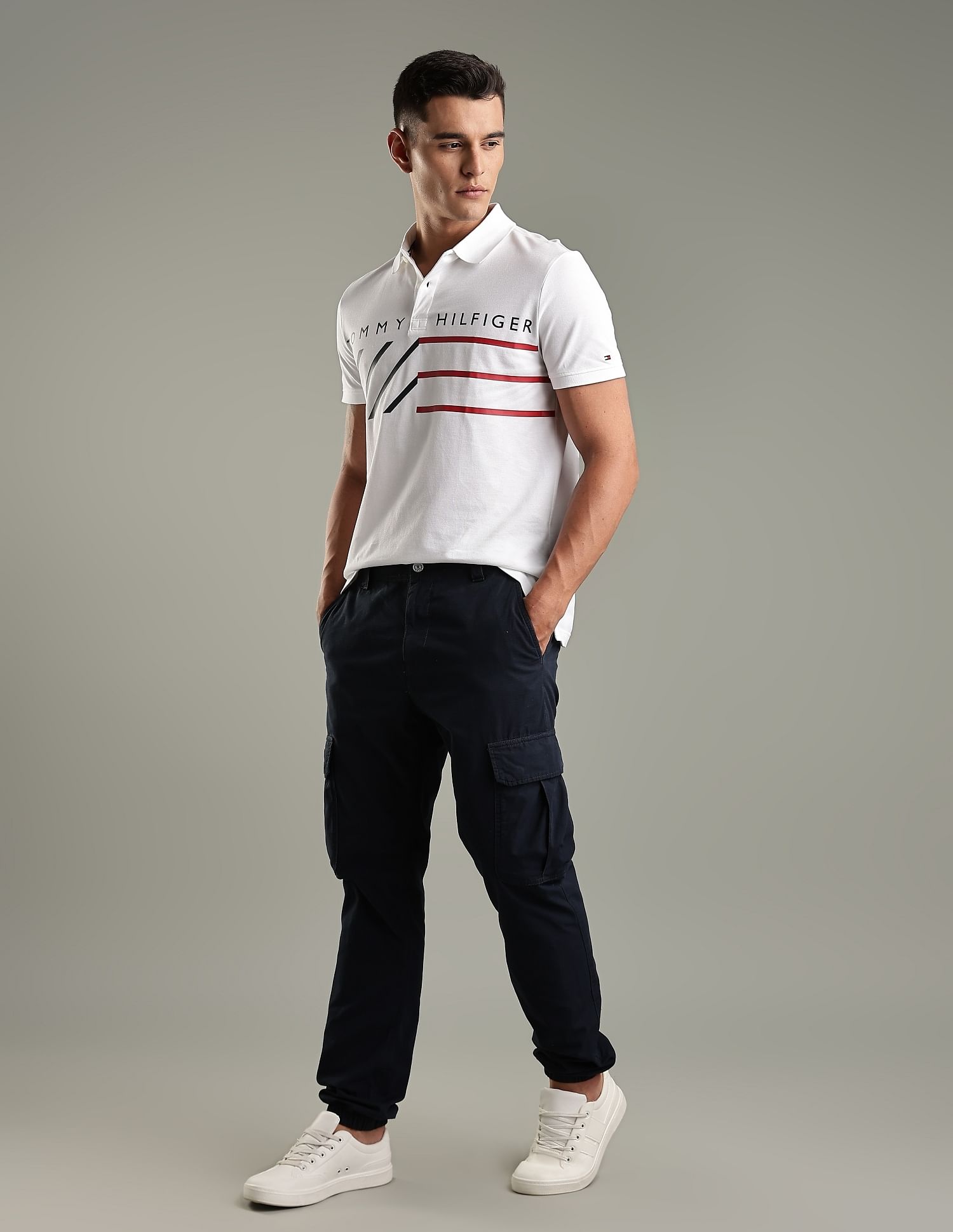 Tommy Hilfiger Logo Regular-Fit Cotton Polo Shirt
