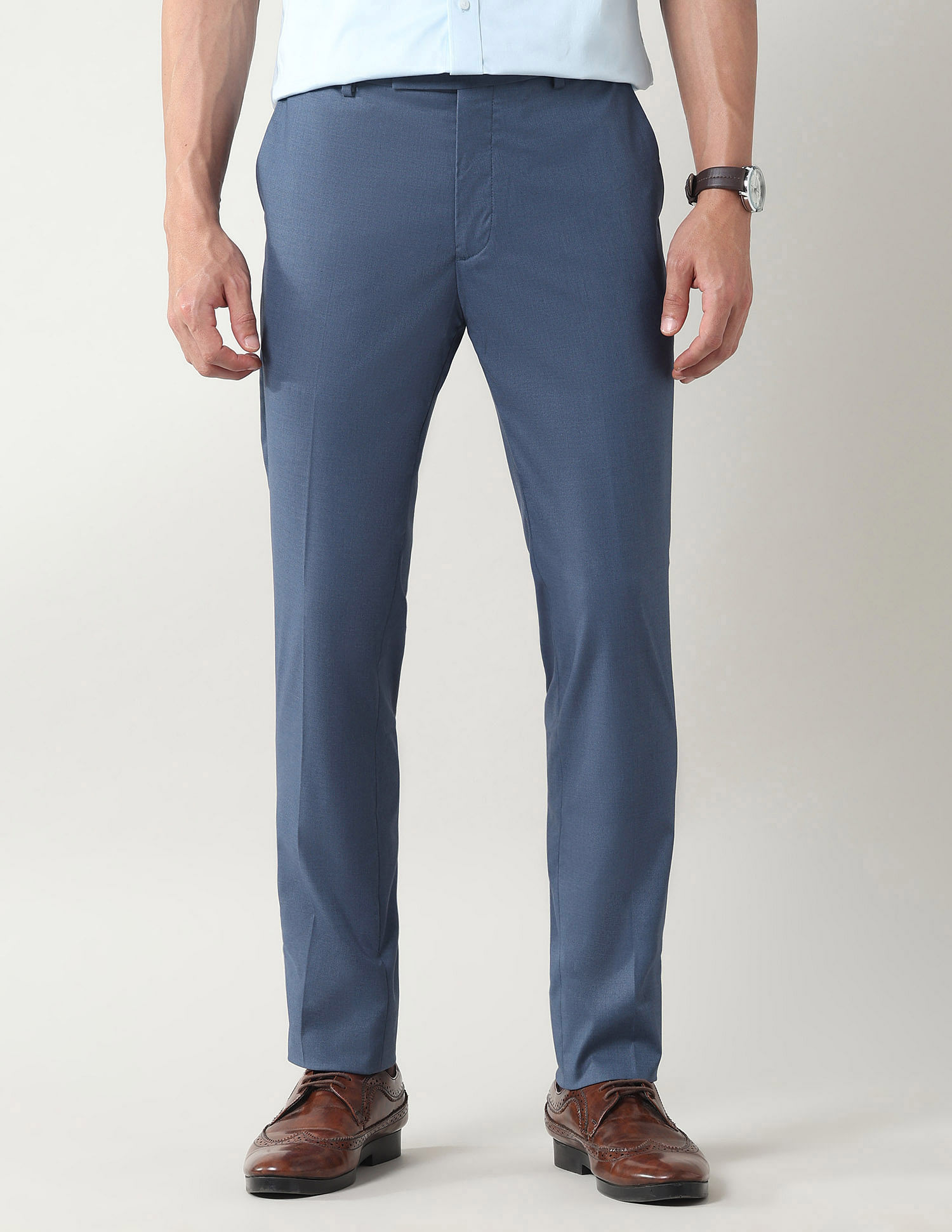 Arrow Mid Rise Slim Fit Trousers