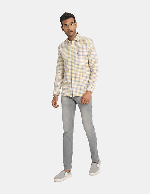 Grey and yellow shirt Clearance