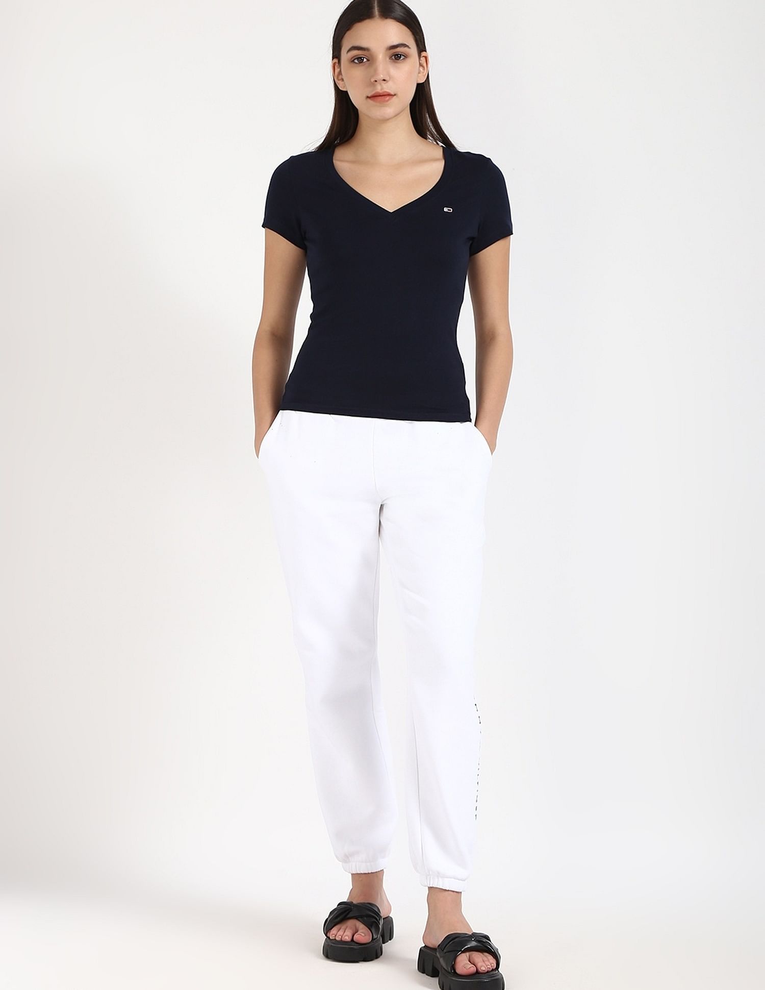 Tommy Hilfiger Solid Slim-Fit Cotton T-Shirt