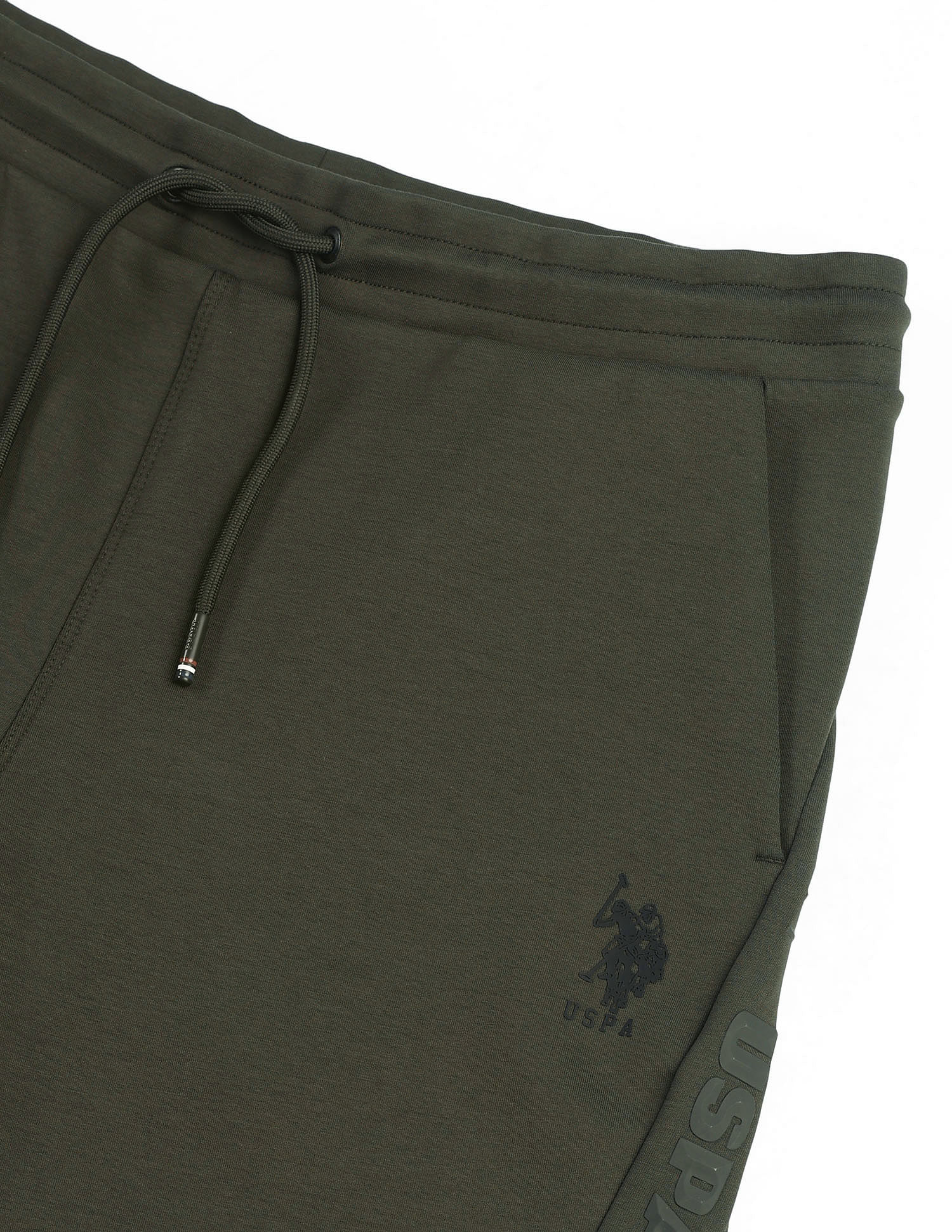 USPA Active Solid Slim Fit Active Shorts