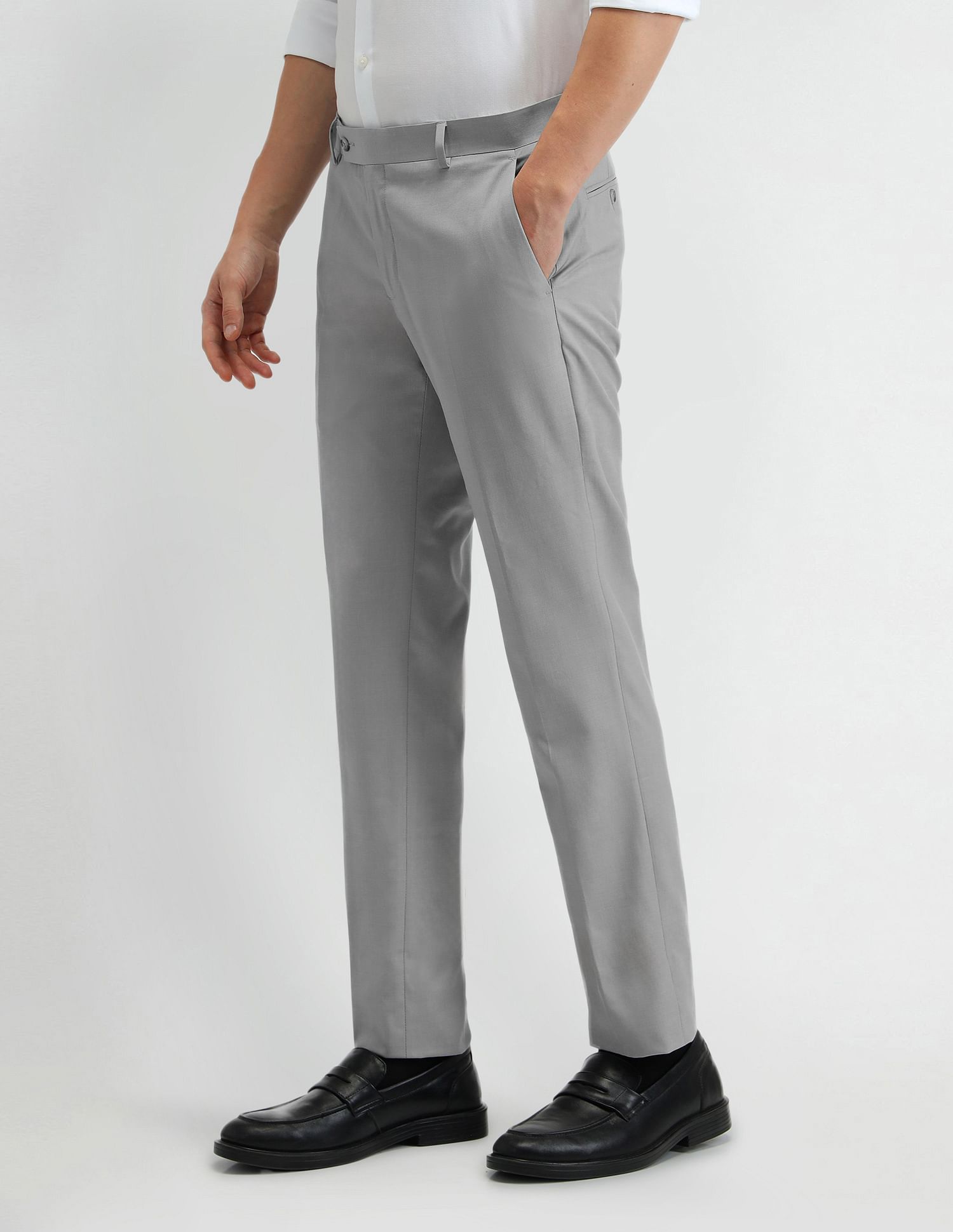 Arrow Mid Rise Tapered Fit Trousers