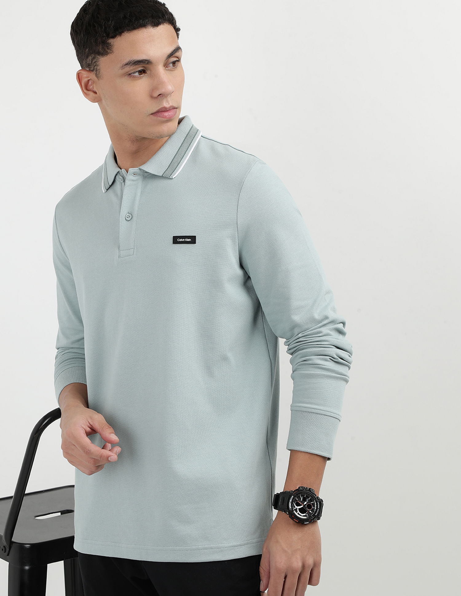 Calvin Klein Jeans Solid Regular Fit Polo Shirt