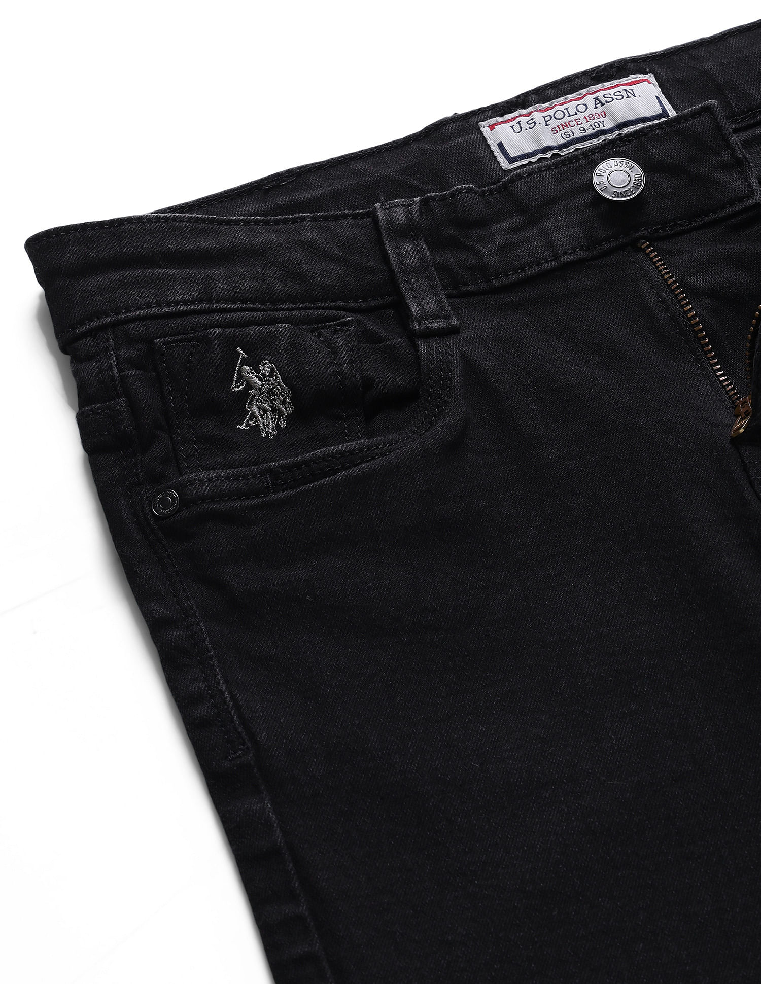 U.S. Polo Assn. Kids Mid Rise Rinsed Bootcut Jeans