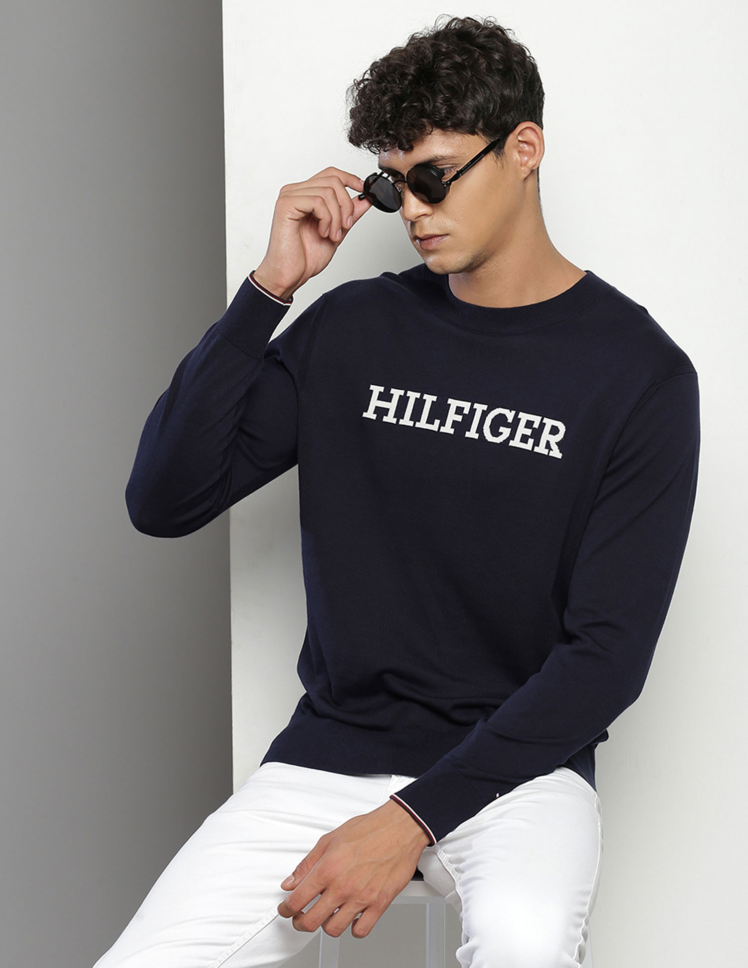Tommy Hilfiger Crew Neck Cotton Sweater