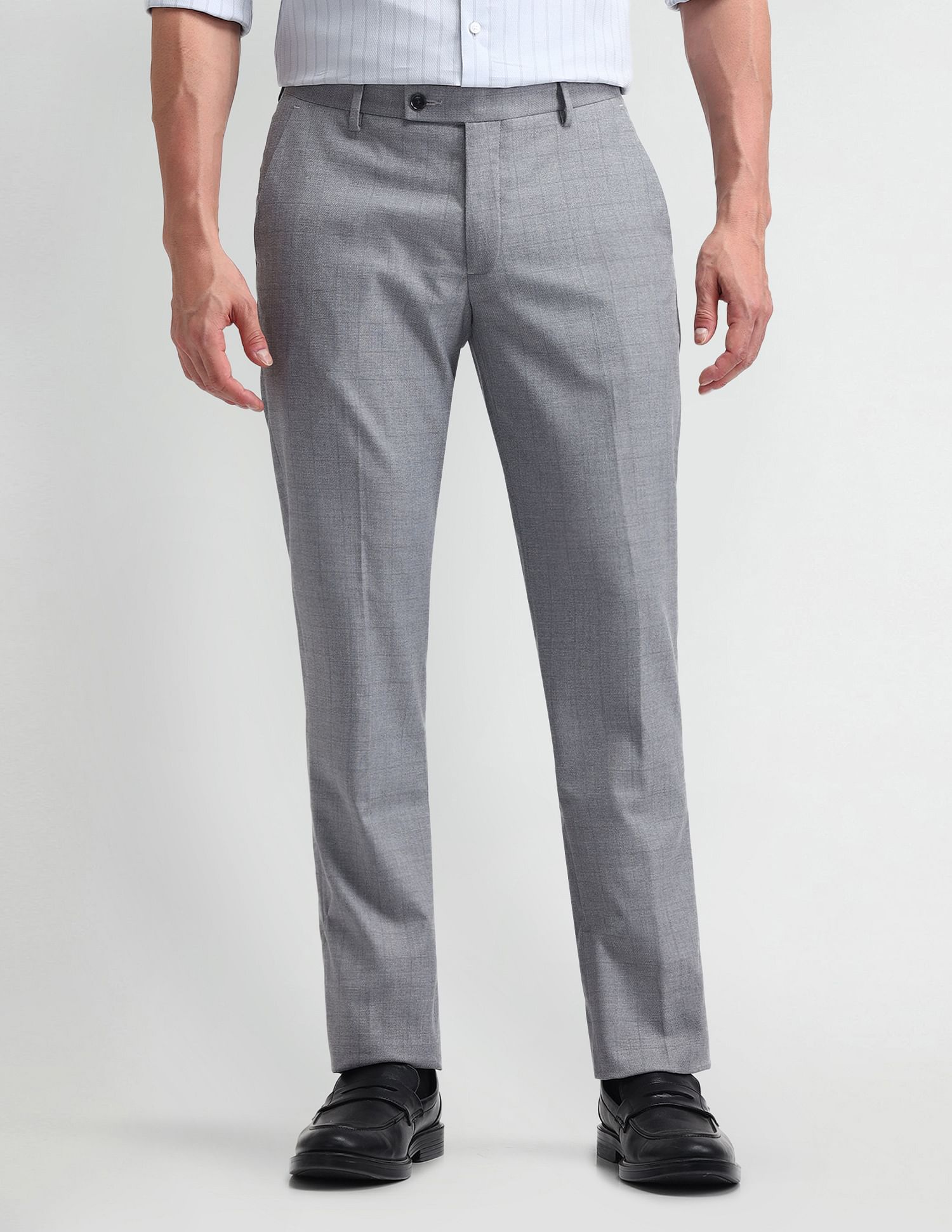 Arrow Tapered Fit Mid Rise Trousers