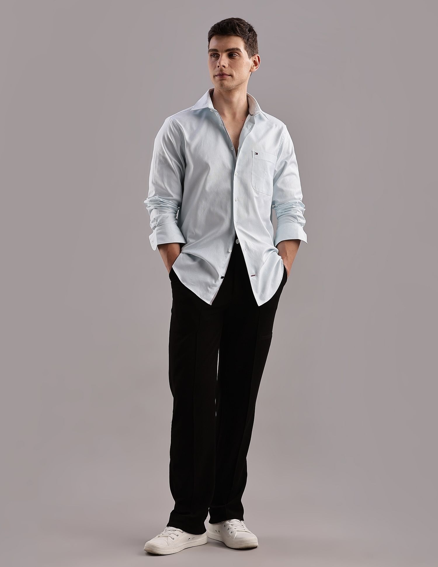 Tommy Hilfiger Striped Regular-Fit Cotton Shirt