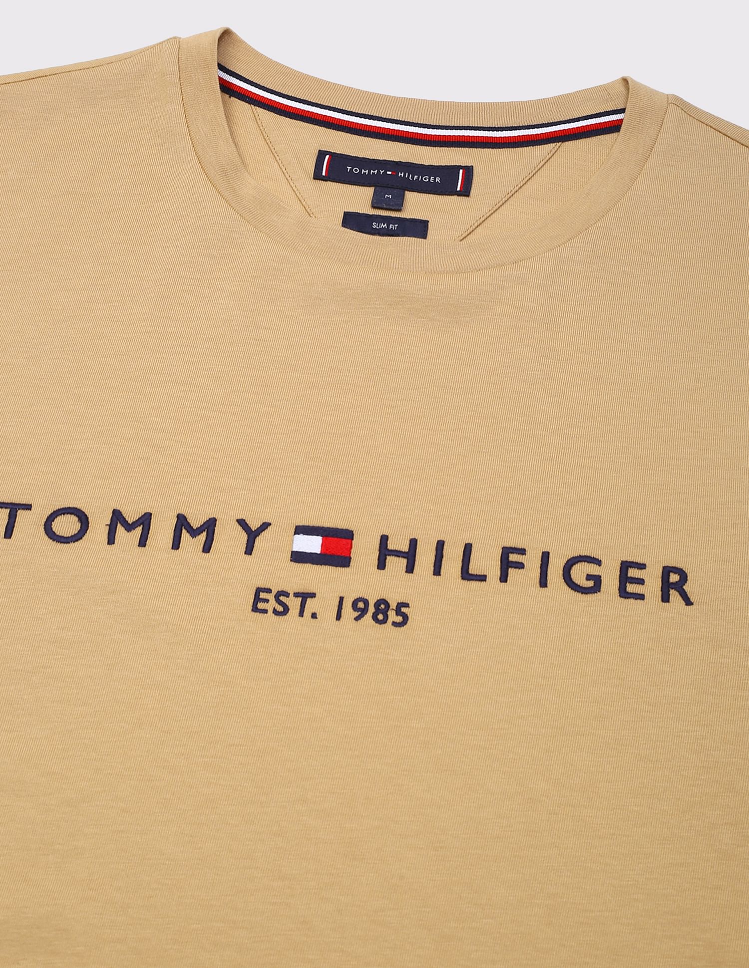 Tommy Hilfiger Crew Neck Embroidered Logo T-Shirt