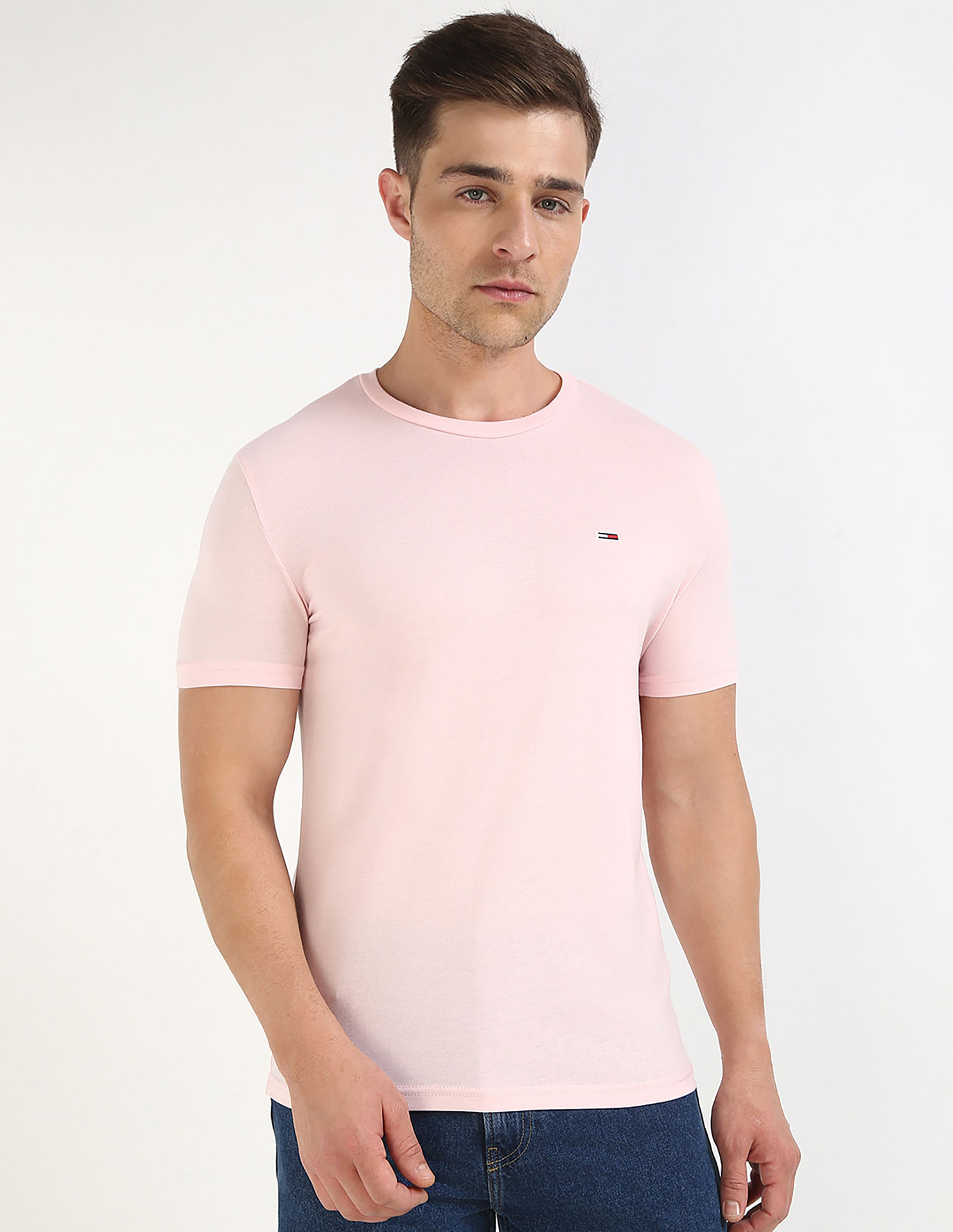 Tommy Hilfiger Solid Slim-Fit Cotton T-Shirt