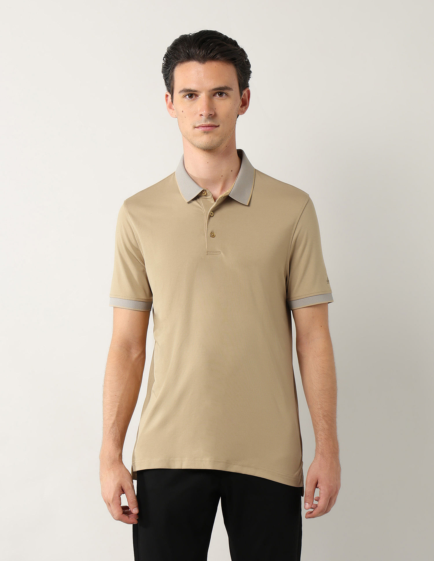 Arrow Solid Regular Fit Polo Shirt