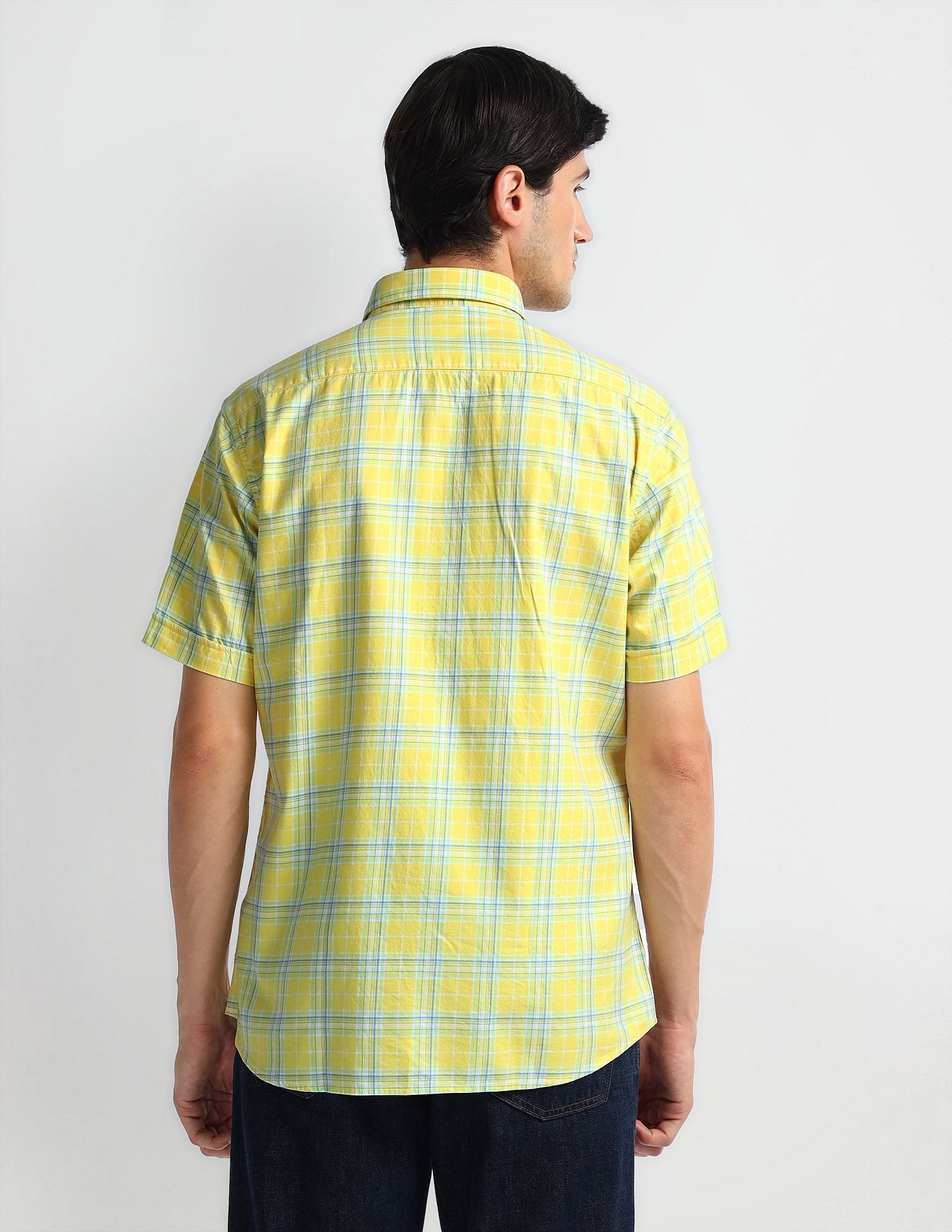 Arrow Sports Tartan Check Cotton Shirt