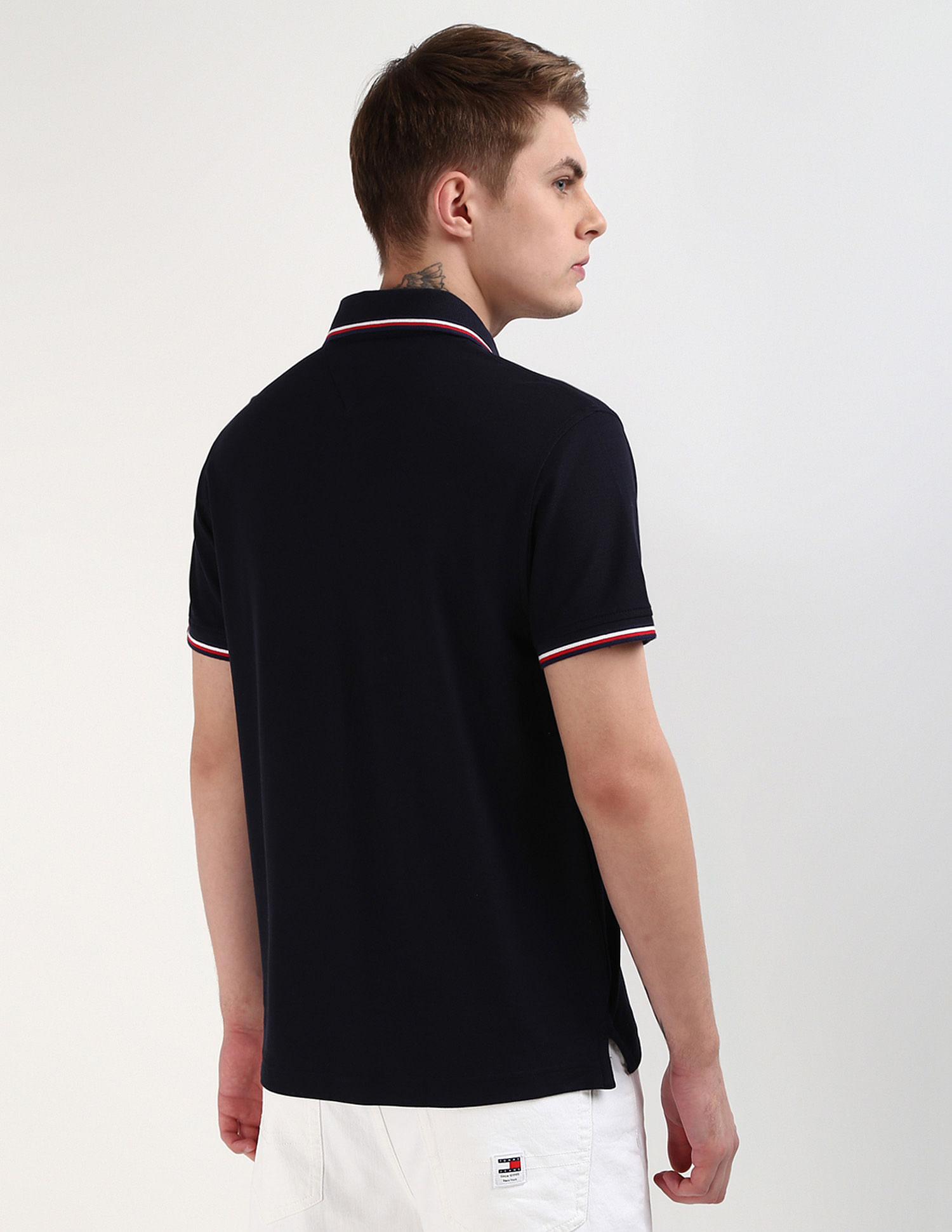 Tommy Hilfiger Tipped Pure Cotton Polo Shirt