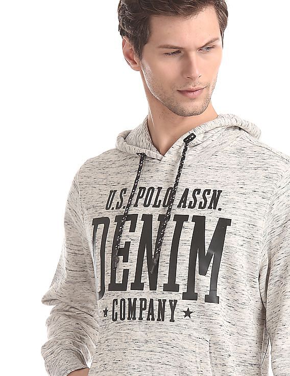 U.S. Polo Assn. Denim Co. Brand Print Hooded Sweatshirt