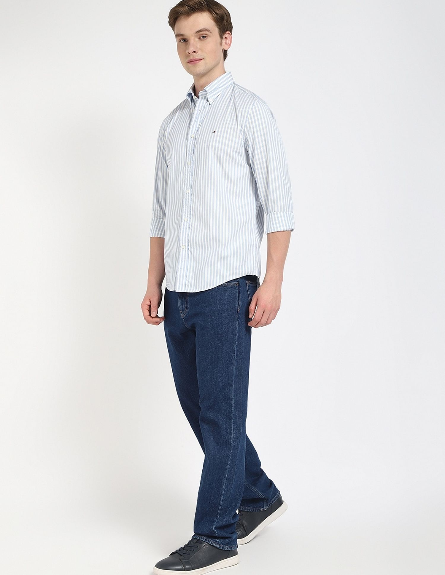 Tommy Hilfiger Striped Regular-Fit Poplin Shirt