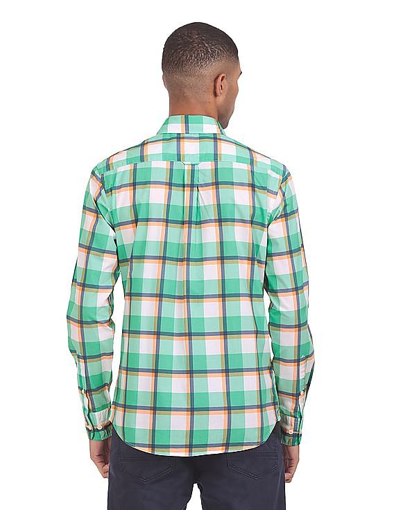 U.S. Polo Assn. Spread Collar Check Casual Shirt