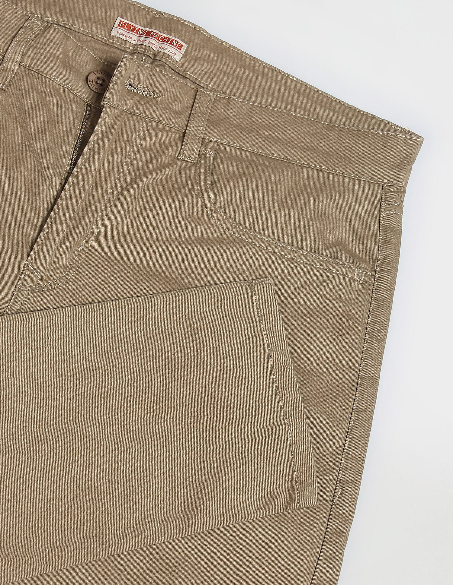 Flying Machine Twill Solid Trousers
