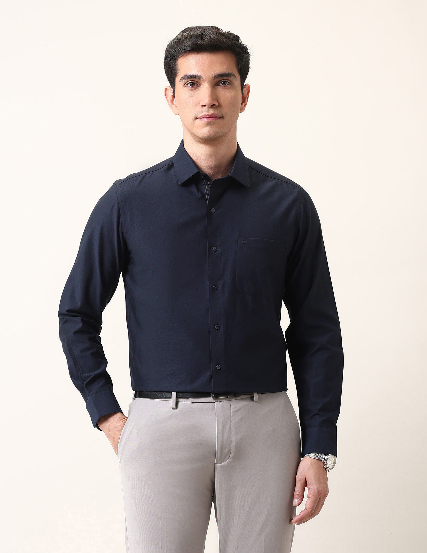 Arrow Liberty Classic Fit Solid Ceremonial Shirt