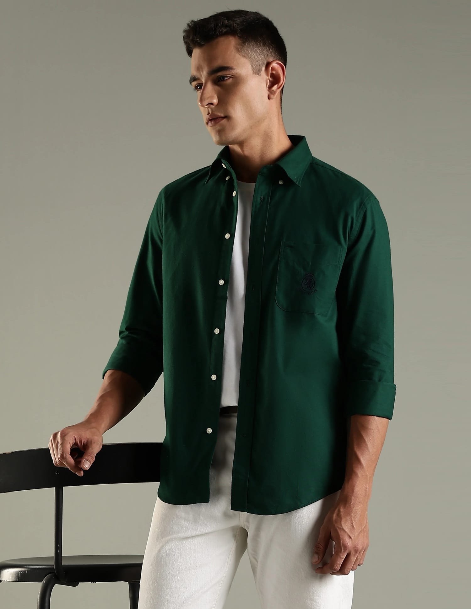 Pants Green Dark Shirt Buy Tommy Hilfiger Solid Regular Fit Cotton Shirt
