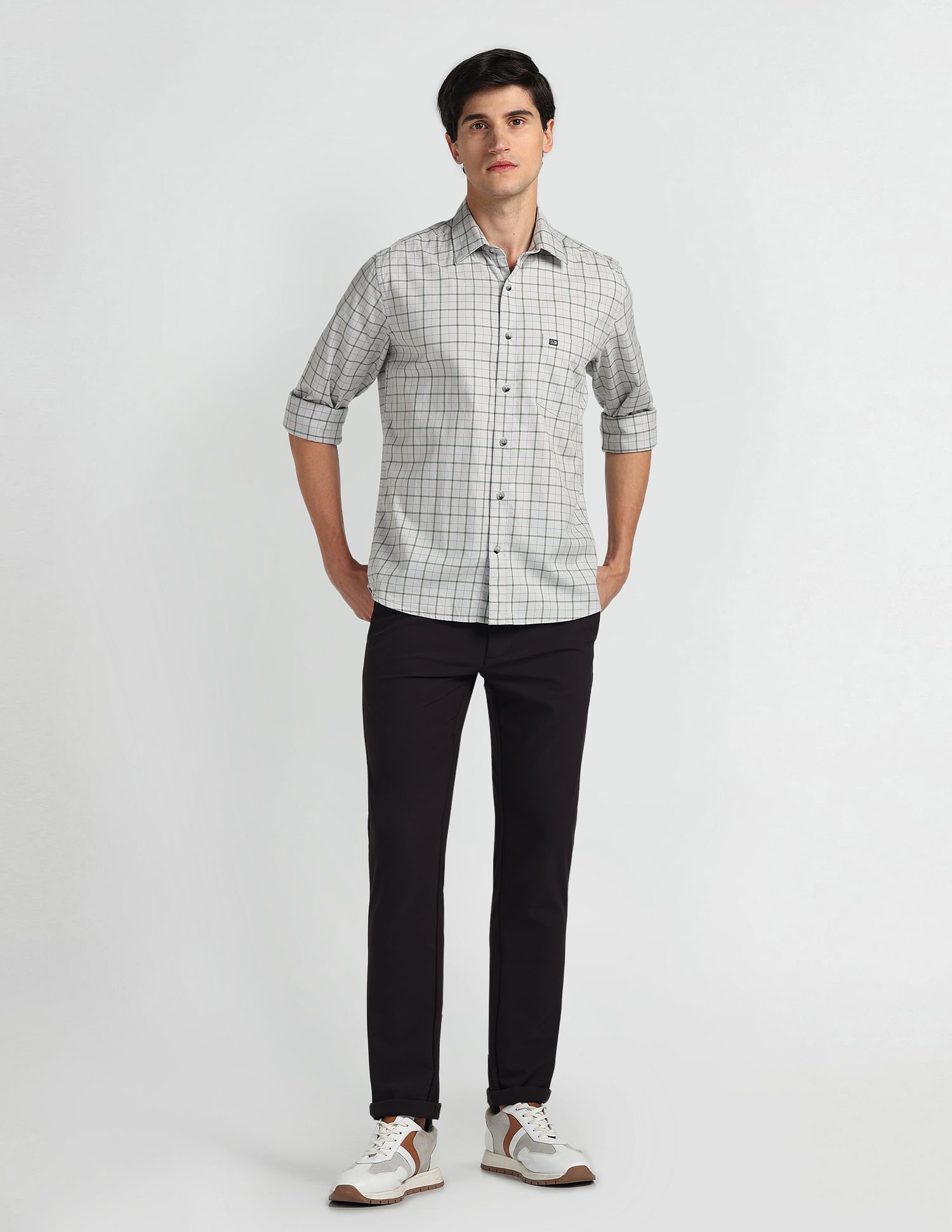 Arrow Sports Manhattan Slim Fit Cotton Shirt