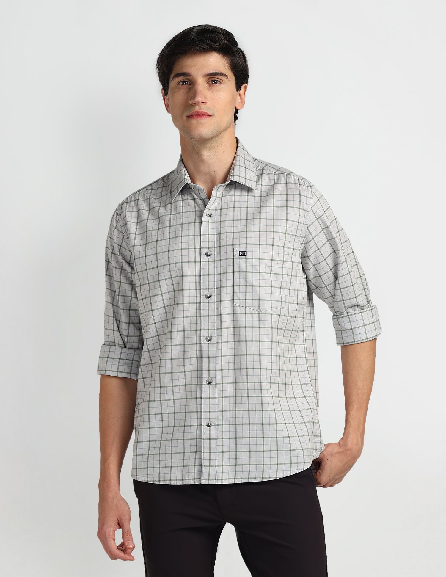Arrow Sports Manhattan Slim Fit Cotton Shirt
