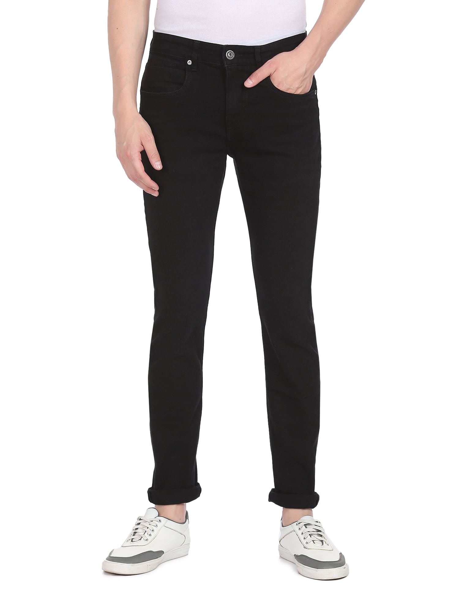 AD by Arvind Mid Rise Slim Fit Jeans